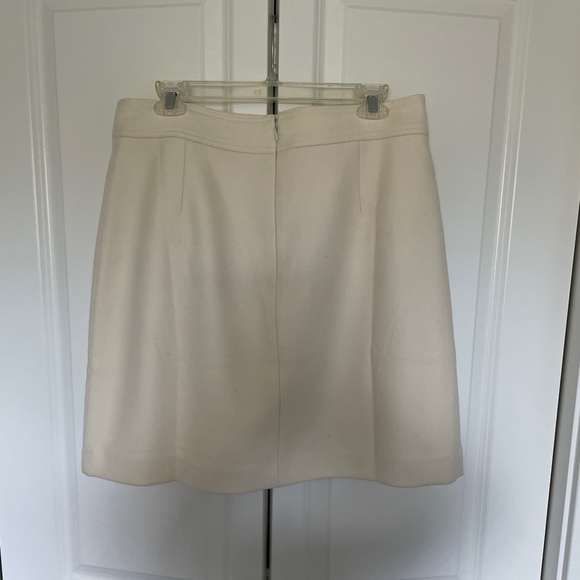 NWT Ivory Princess Mini Skirt in Double-Serge Wool - Picture 5 of 6